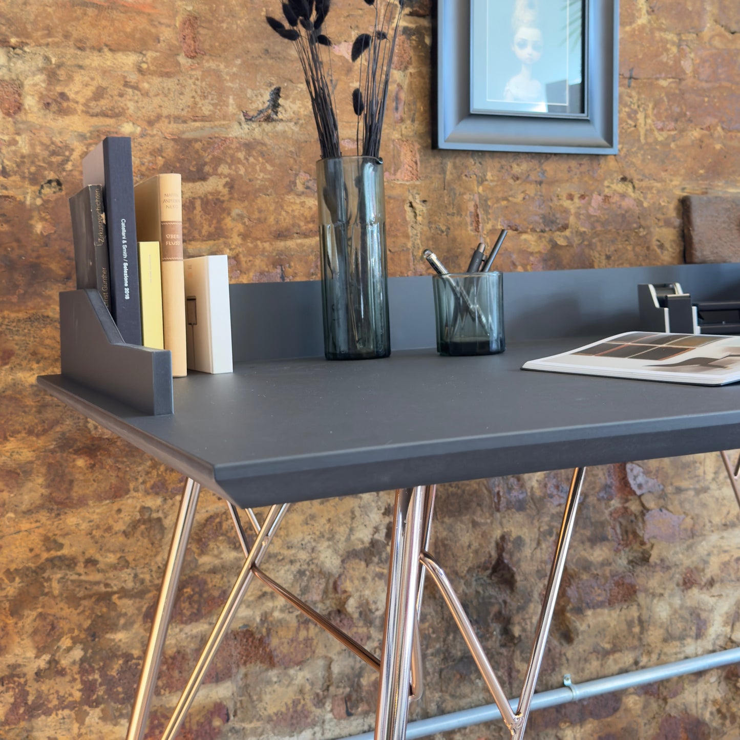 derSekretär Linolium/ MDF schwarz durchgefäbt