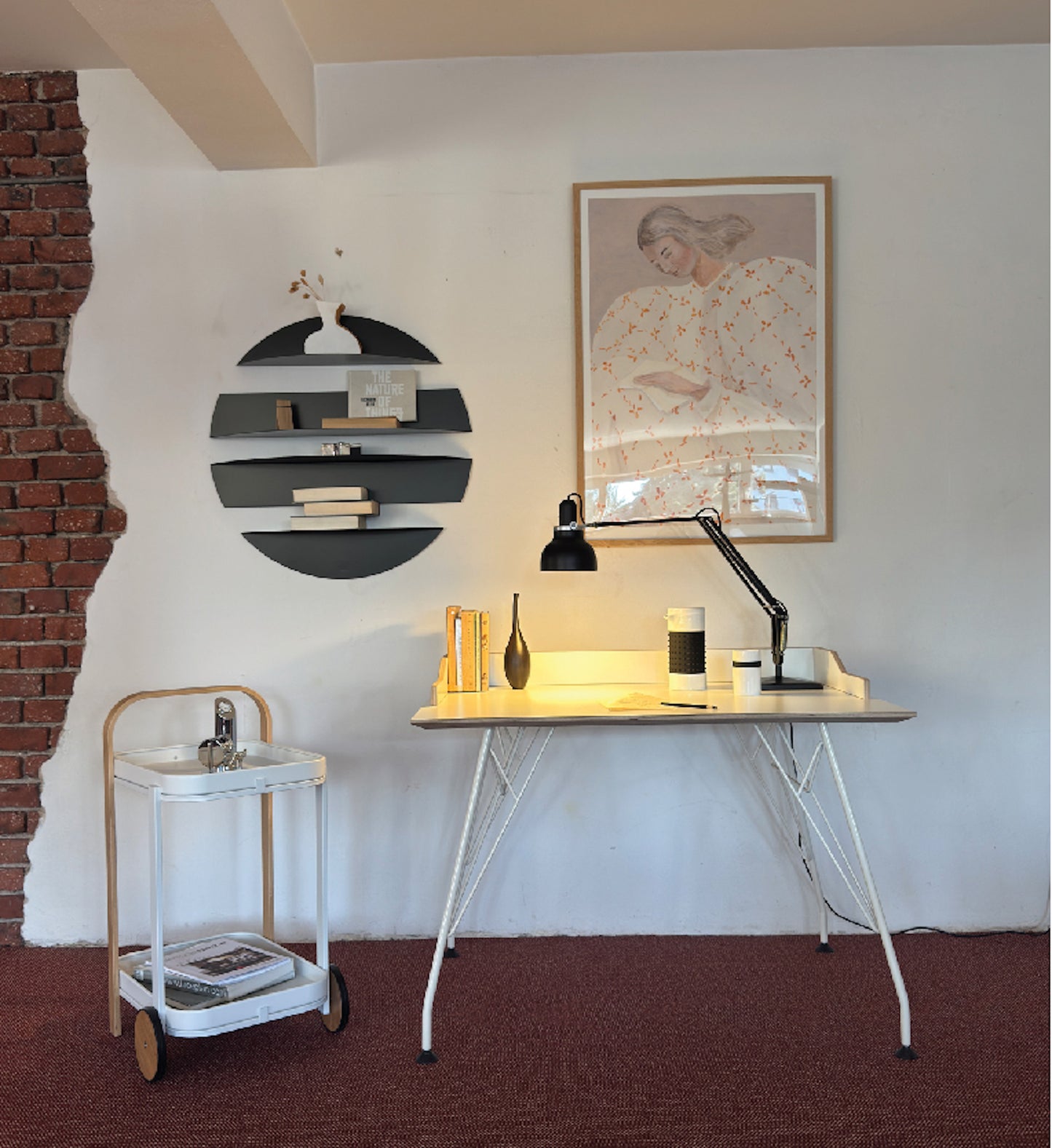 derSekretär Melamin/ Schichtholz Natur