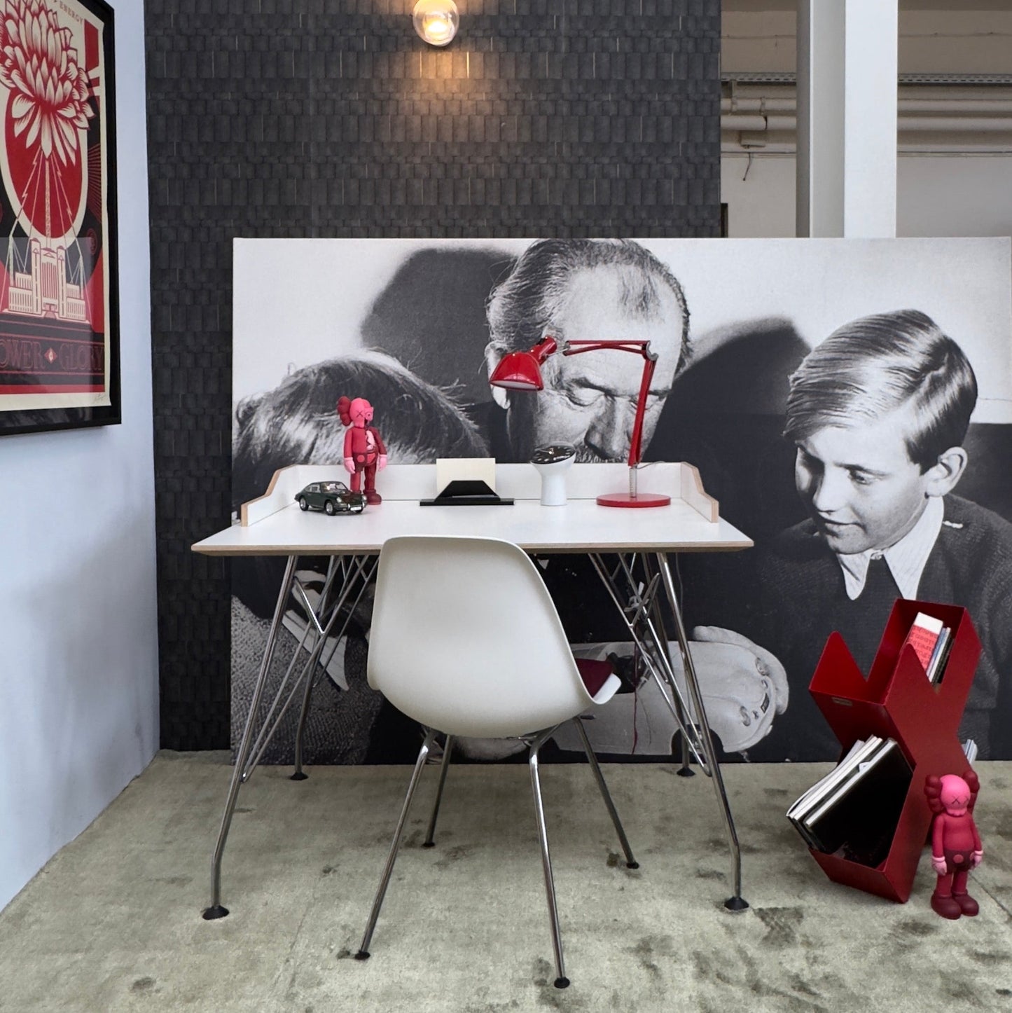 derSekretär Melamin/ Schichtholz Natur